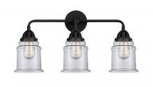  288-3W-BK-G182-LED - Canton - 3 Light - 24 inch - Matte Black - Bath Vanity Light