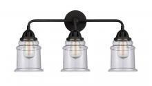  288-3W-BK-G184-LED - Canton - 3 Light - 24 inch - Matte Black - Bath Vanity Light