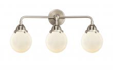  288-3W-SN-G201-6-LED - Beacon - 3 Light - 24 inch - Brushed Satin Nickel - Bath Vanity Light