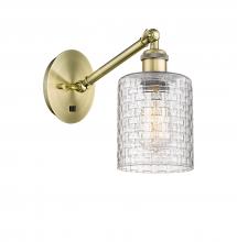  317-1W-AB-G112C-5CL - Cobbleskill - 1 Light - 5 inch - Antique Brass - Sconce