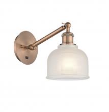  317-1W-AC-G411-LED - Dayton - 1 Light - 6 inch - Antique Copper - Sconce