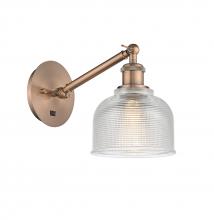  317-1W-AC-G412-LED - Dayton - 1 Light - 6 inch - Antique Copper - Sconce