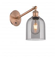  317-1W-AC-G558-6SM - Bella - 1 Light - 6 inch - Antique Copper - Sconce