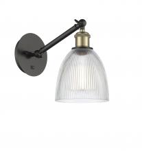 Innovations Lighting 317-1W-BAB-G382-LED - Castile - 1 Light - 6 inch - Black Antique Brass - Sconce