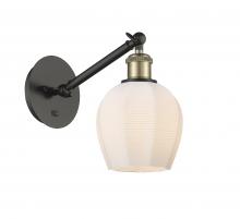  317-1W-BAB-G461-6-LED - Norfolk - 1 Light - 6 inch - Black Antique Brass - Sconce