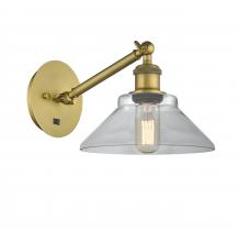  317-1W-BB-G132-LED - Orwell - 1 Light - 8 inch - Brushed Brass - Sconce