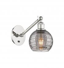  317-1W-PN-G1213-6SM - Athens Deco Swirl - 1 Light - 6 inch - Polished Nickel - Sconce