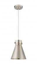  410-1PS-SN-M411-8SN - Newton Cone - 1 Light - 8 inch - Satin Nickel - Cord hung - Pendant