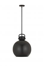  410-1SL-BK-M410-14BK - Newton Sphere - 1 Light - 14 inch - Matte Black - Pendant