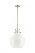  410-1SL-SN-M410-14W - Newton Sphere - 1 Light - 14 inch - Satin Nickel - Pendant