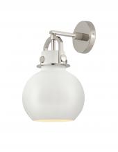  410-1W-PN-M410-8W - Newton Sphere - 1 Light - 8 inch - Polished Nickel - Sconce