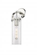  413-1W-PN-G413-1W-4SDY - Pilaster - 1 Light - 4 inch Glass - Polished Nickel - Sconce