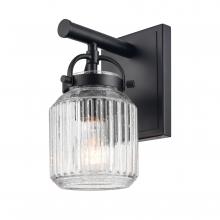  416-1W-BK-G416-6SDY - Latreille - 1 Light - 6 inch - Matte Black - Sconce