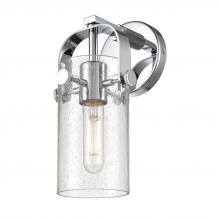  423-1W-PC-G423-7SDY - Pilaster - 1 Light - 7 inch Long Glass - Polished Chrome - Sconce