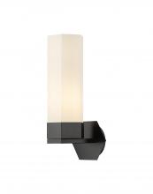  427-1W-BK-G427-14WH - Claverack - 1 Light - 6 inch - Matte Black - Sconce