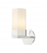  427-1W-PN-G427-9WH - Claverack - 1 Light - 6 inch - Polished Nickel - Sconce