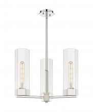  427-3CR-PN-G427-14CL - Claverack - 3 Light - 22 inch - Polished Nickel - Pendant