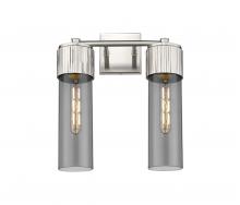  428-2W-SN-G428-12SM - Bolivar - 2 Light - 14 inch - Satin Nickel - Bath Vanity Light