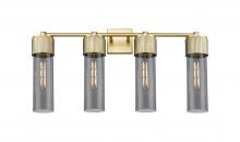  428-4W-BB-G428-12SM - Bolivar - 4 Light - 31 inch - Brushed Brass - Bath Vanity Light