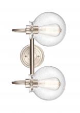  437-2W-SN-G4374-LED - Olivia - 2 Light - 17 inch - Satin Nickel - Bath Vanity Light