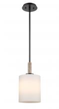  442-1S-BK-W-LED - Paladin - 1 Light - 7 inch - Matte Black - stem hung - Mini Pendant