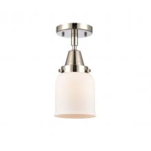  447-1C-PN-G51 - Bell - 1 Light - 5 inch - Polished Nickel - Flush Mount