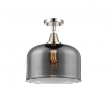  447-1C-PN-G73-L - Bell - 1 Light - 12 inch - Polished Nickel - Flush Mount