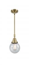  447-1S-AB-G204-6 - Beacon - 1 Light - 6 inch - Antique Brass - Mini Pendant