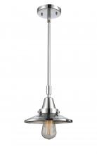  447-1S-PC-M7-LED - Railroad - 1 Light - 8 inch - Polished Chrome - Mini Pendant