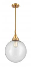  447-1S-SG-G204-12-LED - Beacon - 1 Light - 12 inch - Satin Gold - Mini Pendant