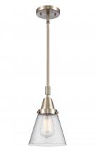  447-1S-SN-G64-LED - Cone - 1 Light - 6 inch - Brushed Satin Nickel - Mini Pendant