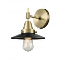  447-1W-AB-M6-BK-LED - Railroad - 1 Light - 8 inch - Antique Brass - Sconce