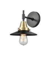  447-1W-BAB-M6-BK-LED - Railroad - 1 Light - 8 inch - Black Antique Brass - Sconce