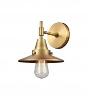  447-1W-BB-M4-BB - Railroad - 1 Light - 8 inch - Brushed Brass - Sconce