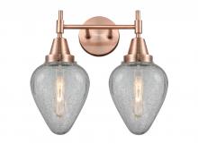  447-2W-AC-G165-LED - Geneseo - 2 Light - 16 inch - Antique Copper - Bath Vanity Light