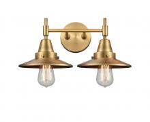  447-2W-BB-M4-BB - Railroad - 2 Light - 17 inch - Brushed Brass - Bath Vanity Light