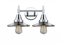  447-2W-PC-M7-PC-LED - Railroad - 2 Light - 17 inch - Polished Chrome - Bath Vanity Light