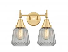  447-2W-SG-G142-LED - Chatham - 2 Light - 15 inch - Satin Gold - Bath Vanity Light