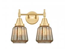  447-2W-SG-G146-LED - Chatham - 2 Light - 15 inch - Satin Gold - Bath Vanity Light