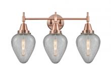  447-3W-AC-G165-LED - Geneseo - 3 Light - 25 inch - Antique Copper - Bath Vanity Light