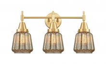  447-3W-SG-G146-LED - Chatham - 3 Light - 24 inch - Satin Gold - Bath Vanity Light