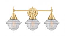  447-3W-SG-G534-LED - Oxford - 3 Light - 26 inch - Satin Gold - Bath Vanity Light