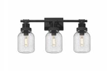  472-3W-TBK-G472-6SDY - Somers - 3 Light - 24 inch - Textured Black - Bath Vanity Light