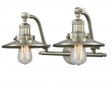  515-2W-SN-M2-LED - Railroad - 2 Light - 18 inch - Brushed Satin Nickel - Bath Vanity Light