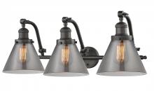  515-3W-OB-G43-LED - Cone - 3 Light - 28 inch - Oil Rubbed Bronze - Bath Vanity Light