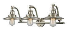  515-3W-SN-M2 - Railroad - 3 Light - 28 inch - Brushed Satin Nickel - Bath Vanity Light