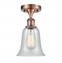  516-1C-AC-G2812-LED - Hanover - 1 Light - 6 inch - Antique Copper - Semi-Flush Mount