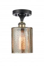  516-1C-BAB-G116-LED - Cobbleskill - 1 Light - 5 inch - Black Antique Brass - Semi-Flush Mount