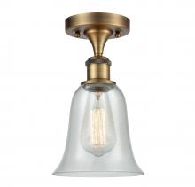  516-1C-BB-G2812 - Hanover - 1 Light - 6 inch - Brushed Brass - Semi-Flush Mount