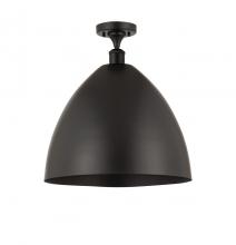  516-1C-BK-MBD-16-BK-LED - Bristol - 1 Light - 16 inch - Matte Black - Semi-Flush Mount